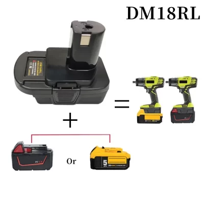 Adaptateur Batterie Parkside Vers Ryobi