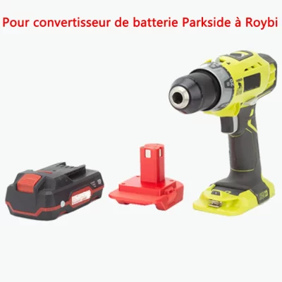Adaptateur Batterie Parkside Vers Ryobi