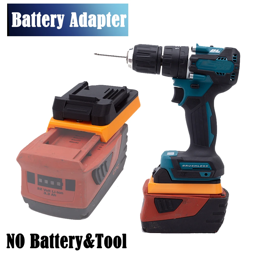 Adaptateur pour batterie HILTI 22V B22 CPC Eddie ion, conversion pour MAKITA 18V