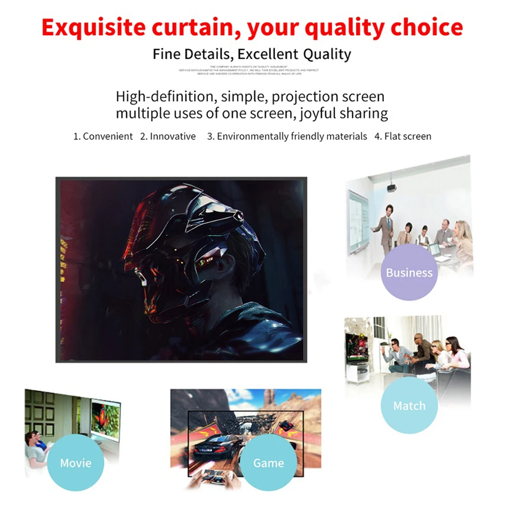 Rideau de projecteur Simple 16:9