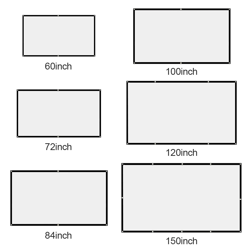 Rideau de projecteur Simple 16:9