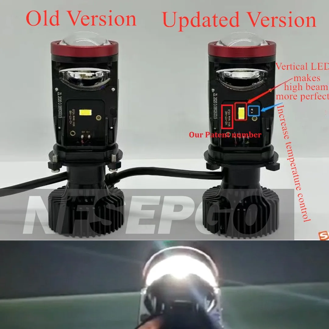 Projecteur LED H4 à Mini lentille
