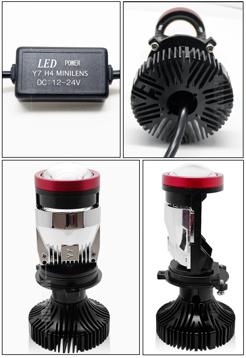 Projecteur LED H4 à Mini lentille