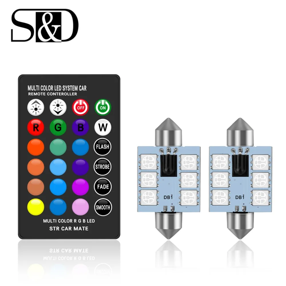 Éclairage intérieur de voiture RGB C5W LED Festoon