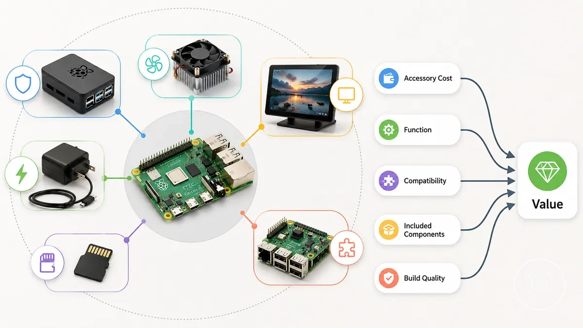 فئات ملحقات Raspberry Pi توضح العوامل المؤثرة في التكلفة والقيمة