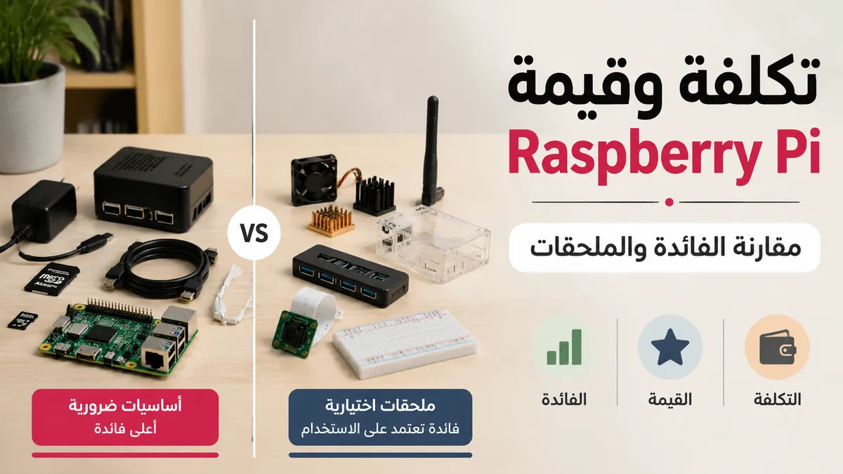 ملحقات Raspberry Pi مرتبة لمقارنة التكلفة والقيمة والفائدة