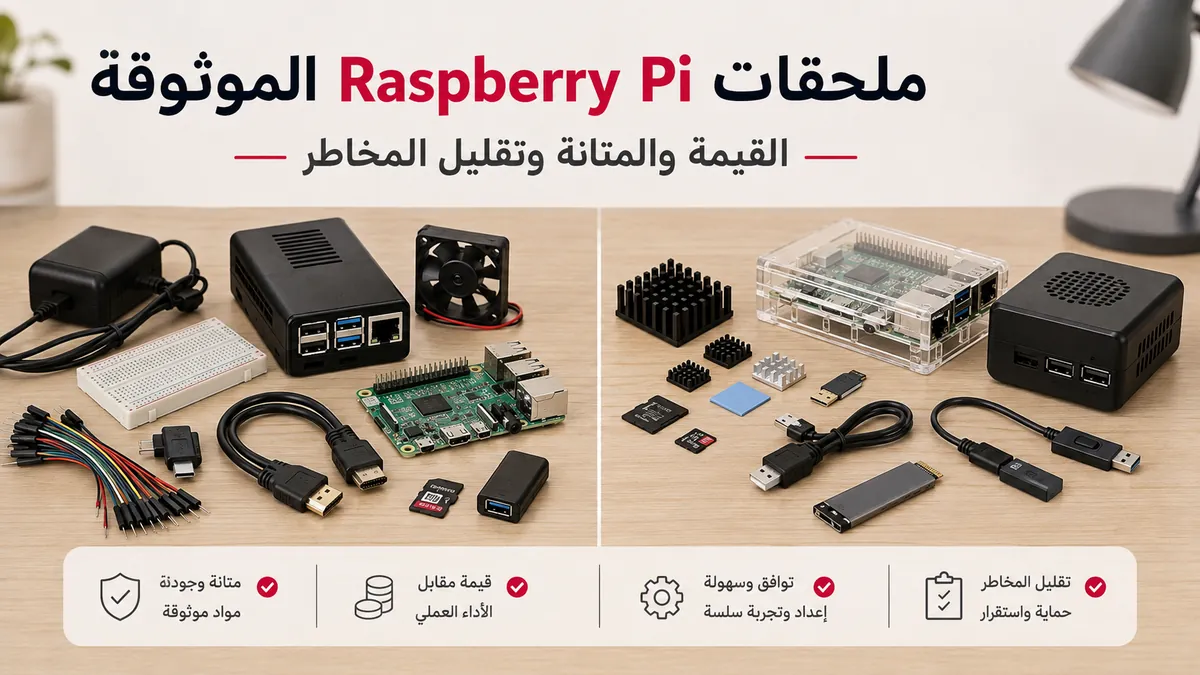 ملحقات Raspberry Pi موثوقة مختارة للمتانة والقيمة وتقليل مخاطر الإعداد