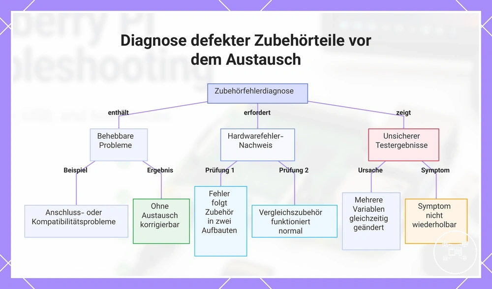 Diagnose defekter Zubehörteile vor dem Austausch