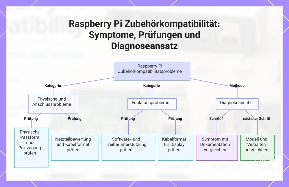 Raspberry Pi Zubehörkompatibilität: Symptome, Prüfungen und Diagnoseansatz