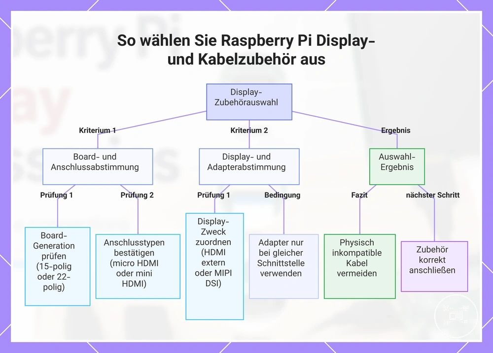 So wählen Sie Raspberry Pi Display- und Kabelzubehör aus