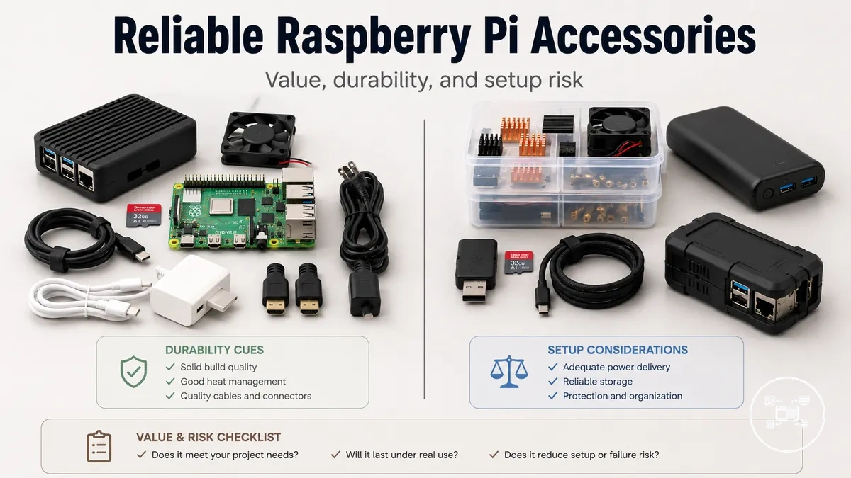 Reliable Raspberry Pi accessories selected for durability, value, and lower setup risk