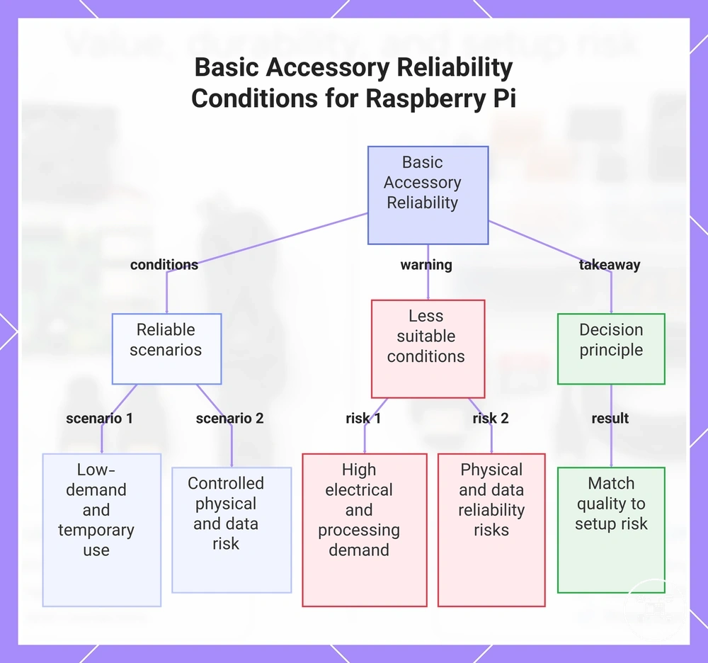 Basic Accessory Reliability Conditions for Raspberry Pi