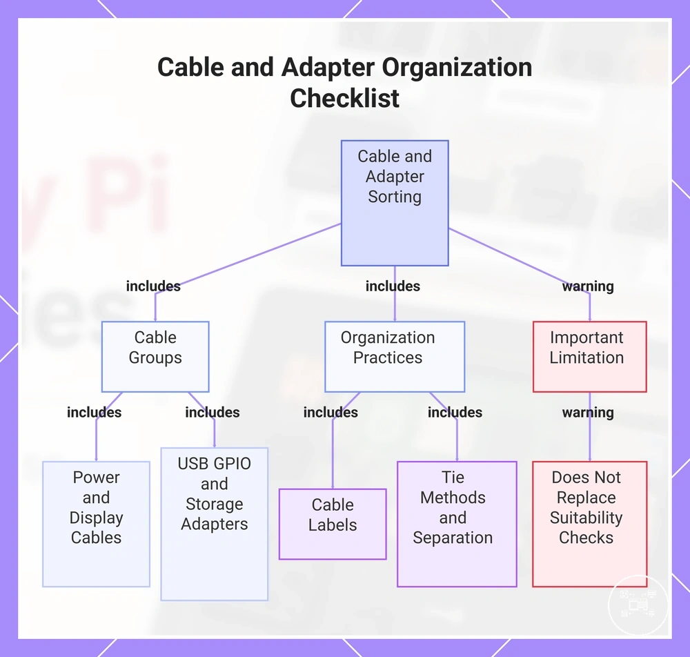 Cable and Adapter Organization Checklist