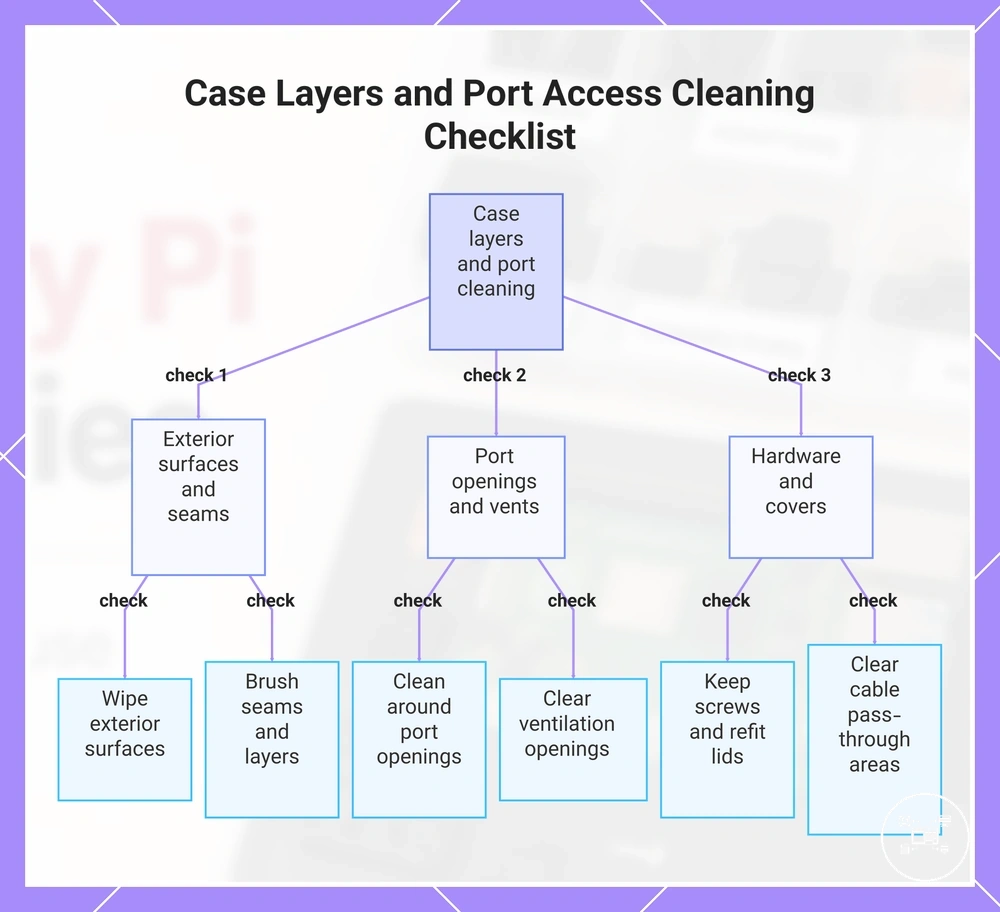 Case Layers and Port Access Cleaning Checklist