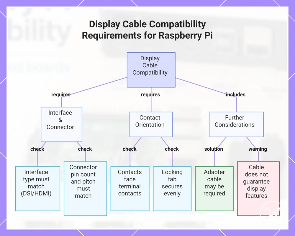 Display Cable Compatibility Requirements for Raspberry Pi