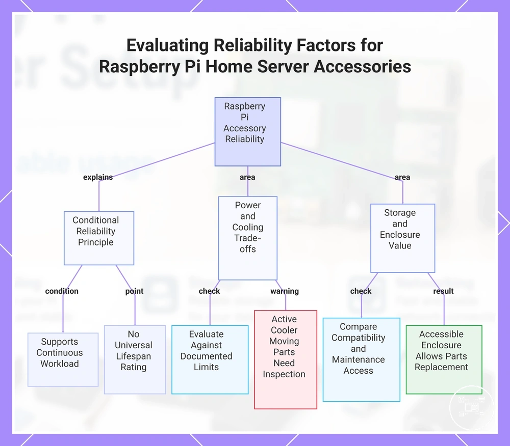 Evaluating Reliability Factors for Raspberry Pi Home Server Accessories