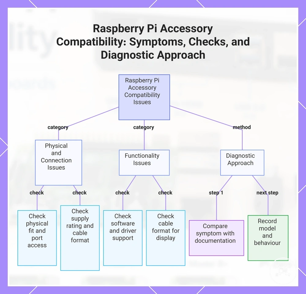 Raspberry Pi Accessory Compatibility: Symptoms, Checks, and Diagnostic Approach