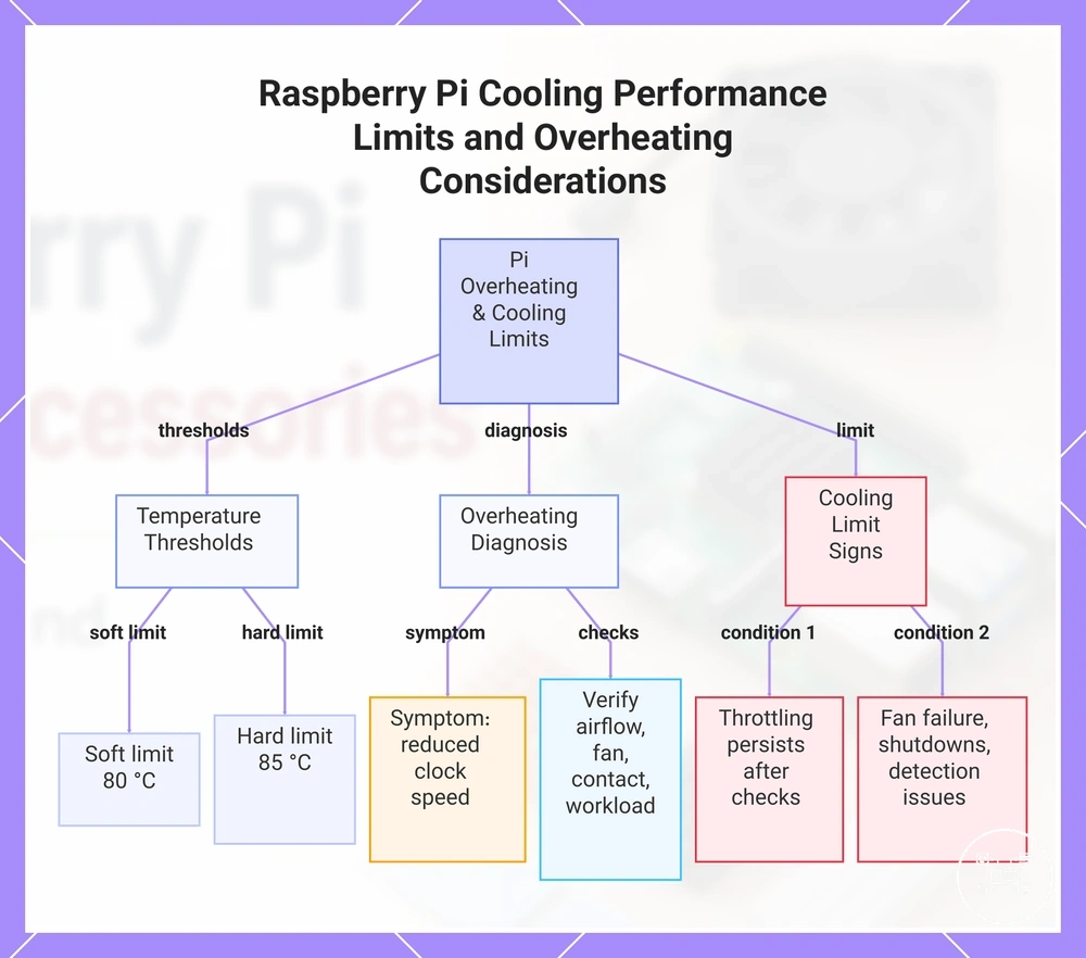 Raspberry Pi Cooling Performance Limits and Overheating Considerations