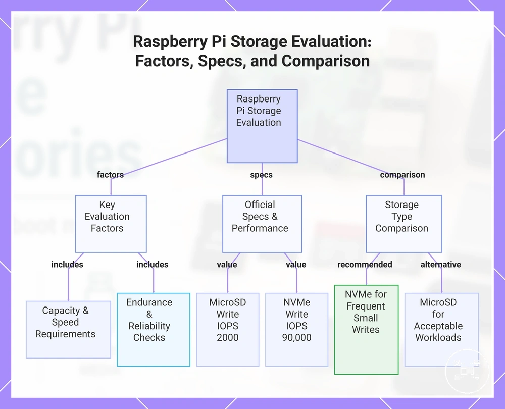 Raspberry Pi Storage Evaluation: Factors, Specs, and Comparison