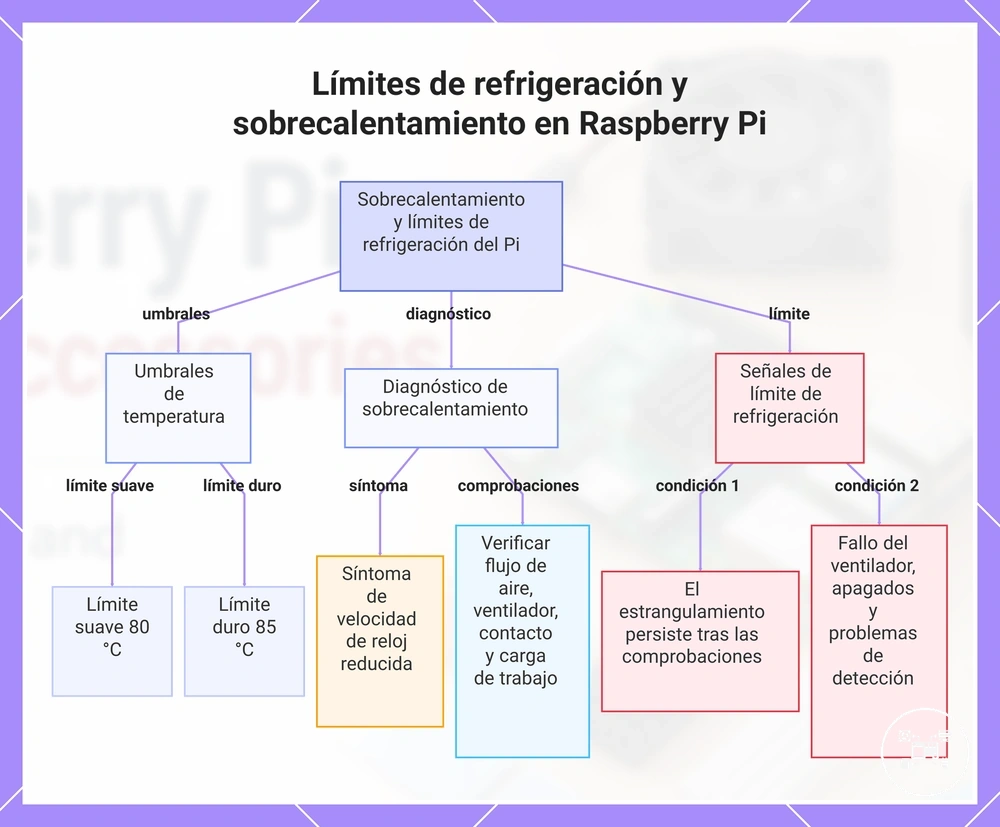 Límites de refrigeración y sobrecalentamiento en Raspberry Pi