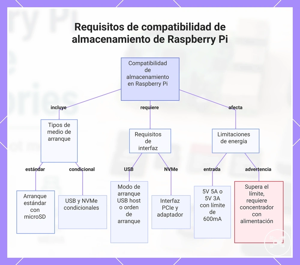Requisitos de compatibilidad de almacenamiento de Raspberry Pi