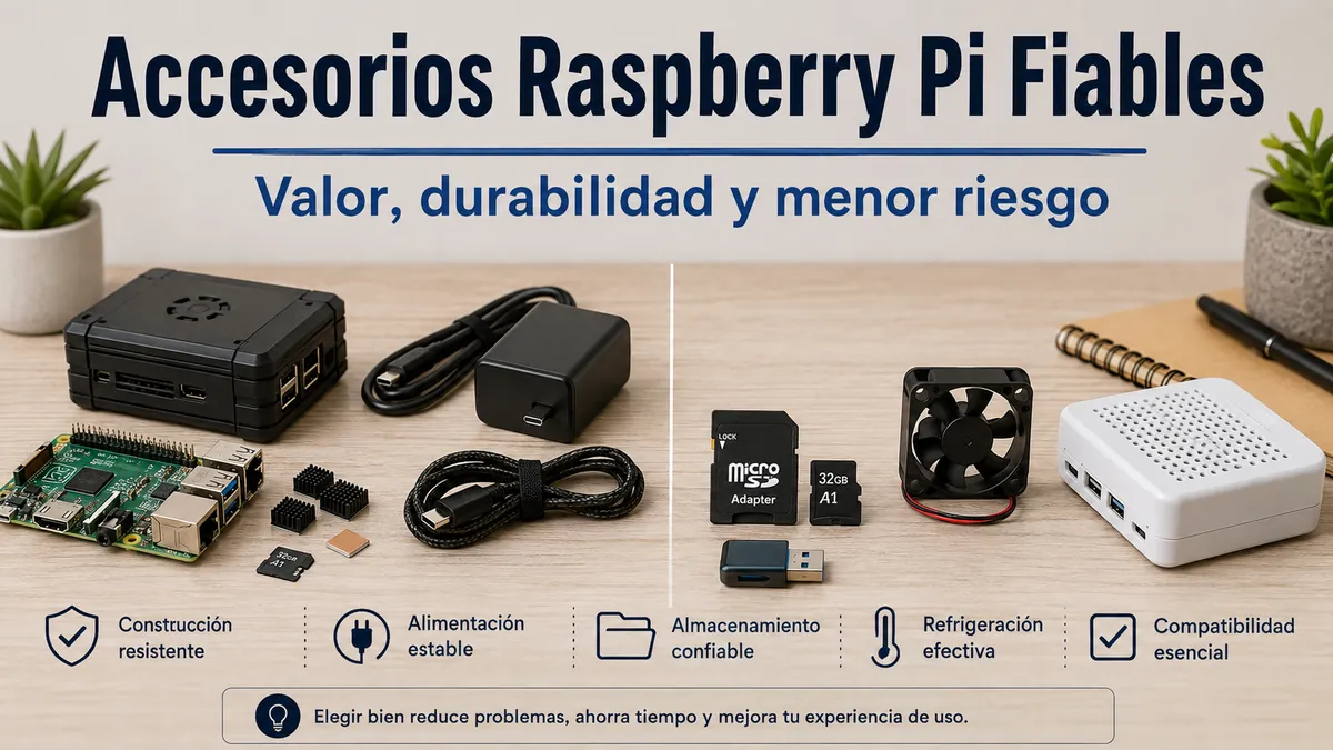 Accesorios fiables para Raspberry Pi seleccionados por durabilidad, valor y menor riesgo de montaje