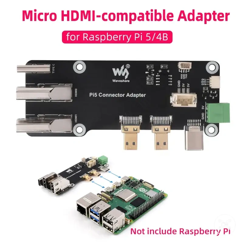 Adaptateur HDMI multifonction Raspberry Pi avec double sortie 4K