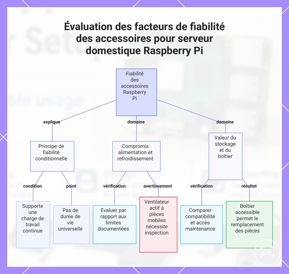 Évaluation des facteurs de fiabilité des accessoires pour serveur domestique Raspberry Pi