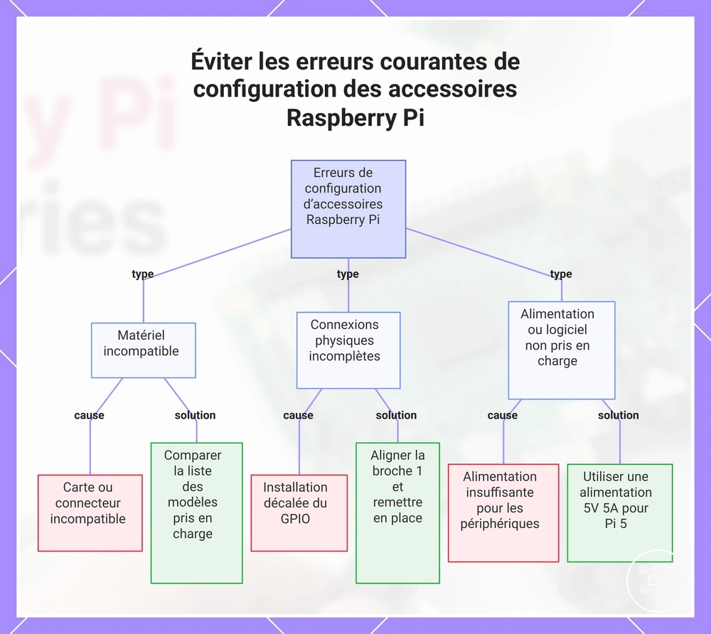 Éviter les erreurs courantes de configuration des accessoires Raspberry Pi
