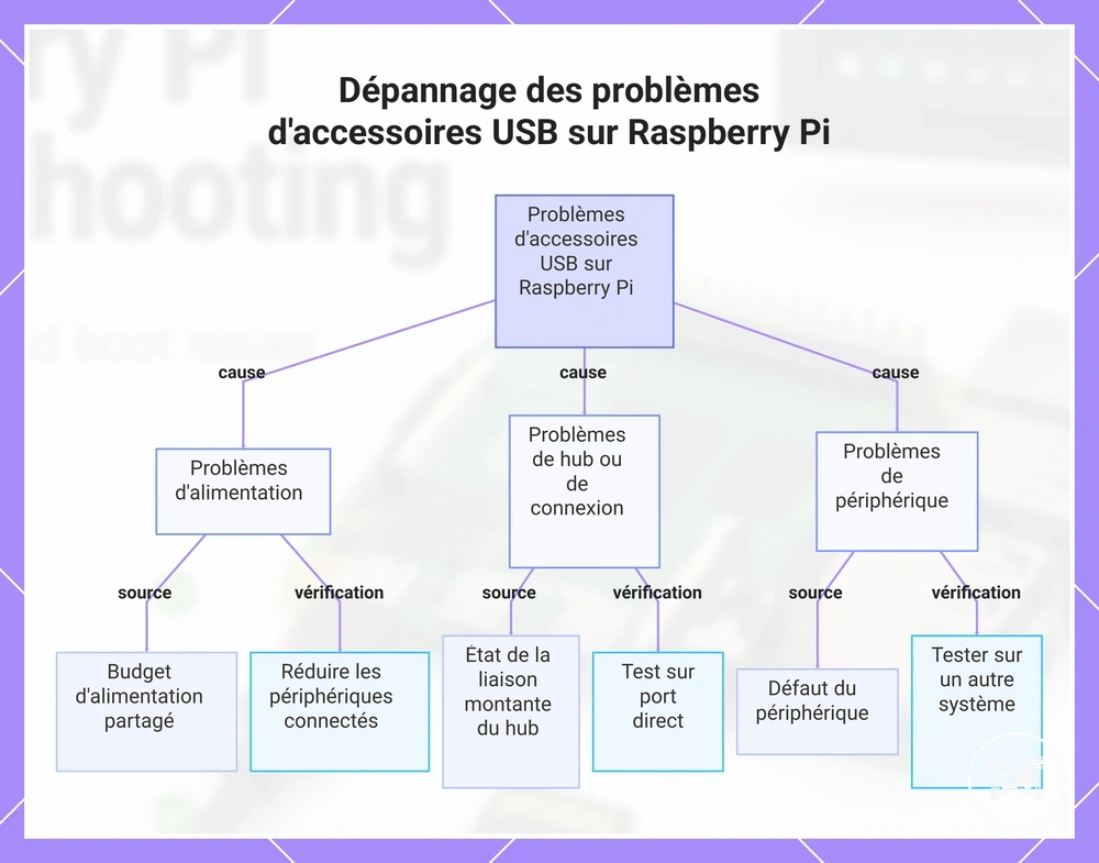 Dépannage des problèmes d'accessoires USB sur Raspberry Pi