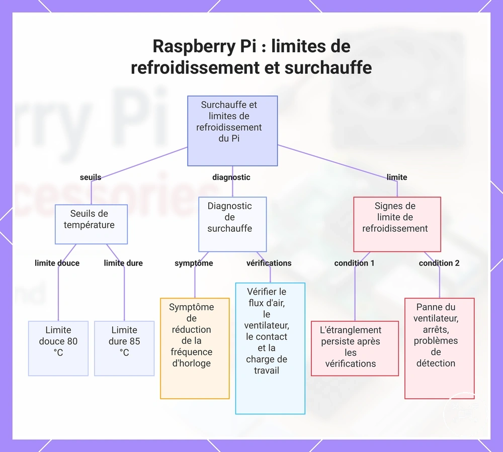 Raspberry Pi : limites de refroidissement et surchauffe