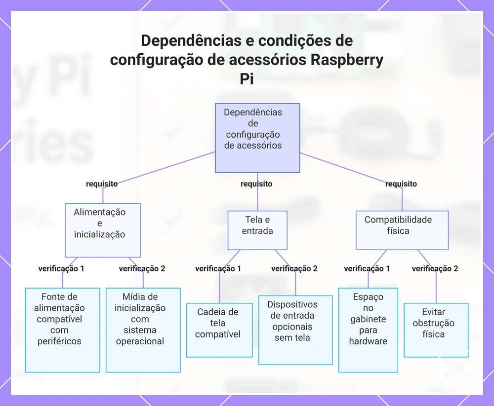 Dependências e condições de configuração de acessórios Raspberry Pi