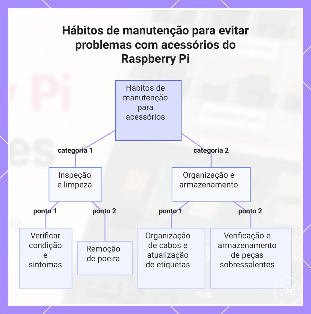 Hábitos de manutenção para evitar problemas com acessórios do Raspberry Pi