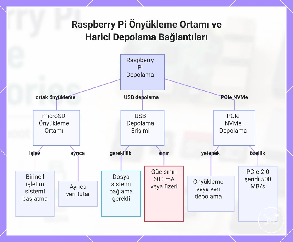 Raspberry Pi Önyükleme Ortamı ve Harici Depolama Bağlantıları