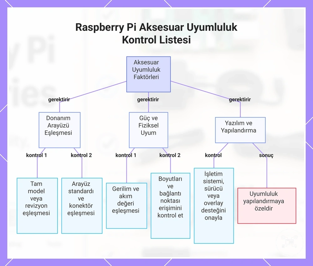 Raspberry Pi Aksesuar Uyumluluk Kontrol Listesi