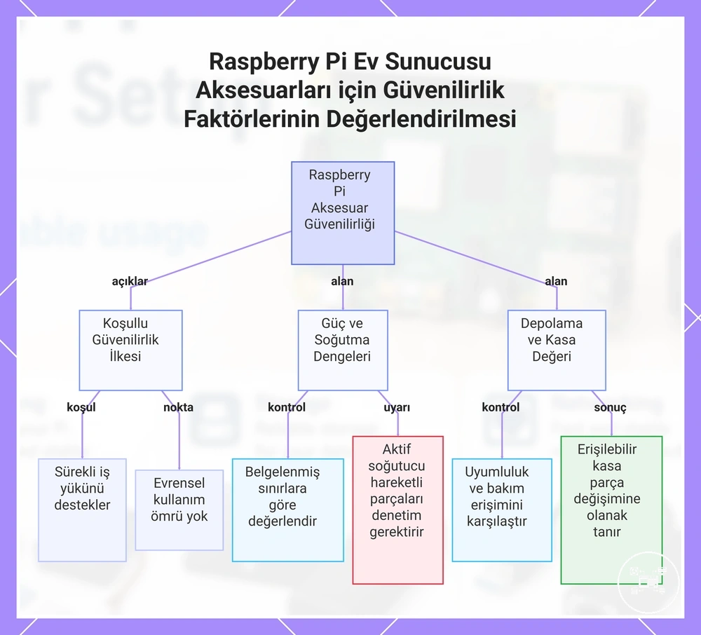 Raspberry Pi Ev Sunucusu Aksesuarları için Güvenilirlik Faktörlerinin Değerlendirilmesi