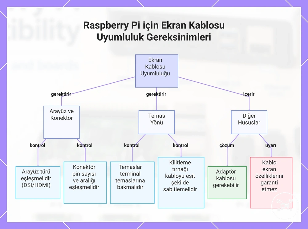 Raspberry Pi için Ekran Kablosu Uyumluluk Gereksinimleri