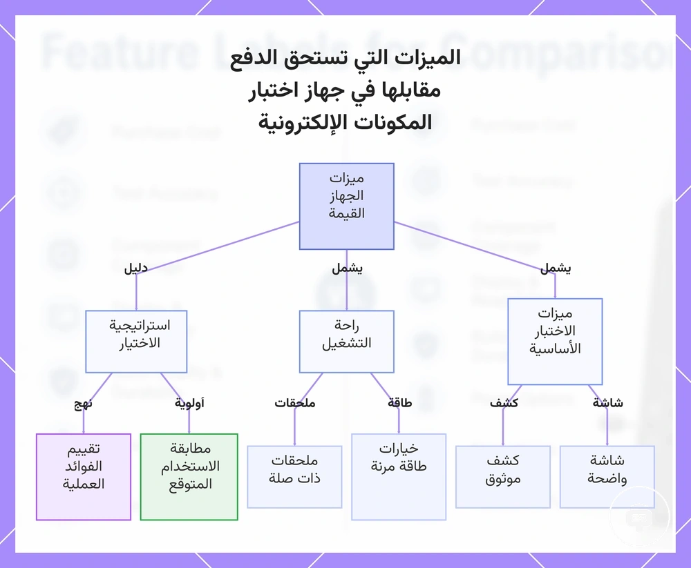 الميزات التي تستحق الدفع مقابلها في جهاز اختبار المكونات الإلكترونية