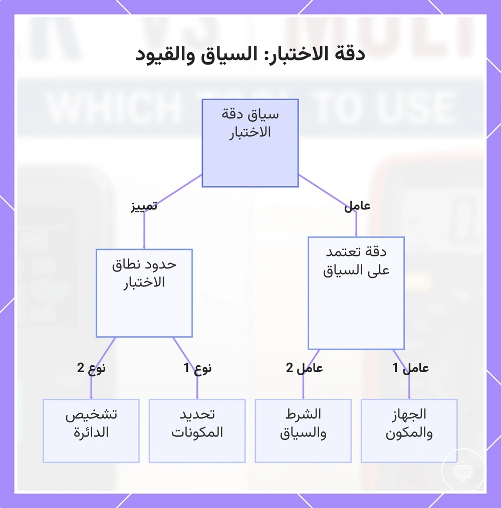 دقة الاختبار: السياق والقيود