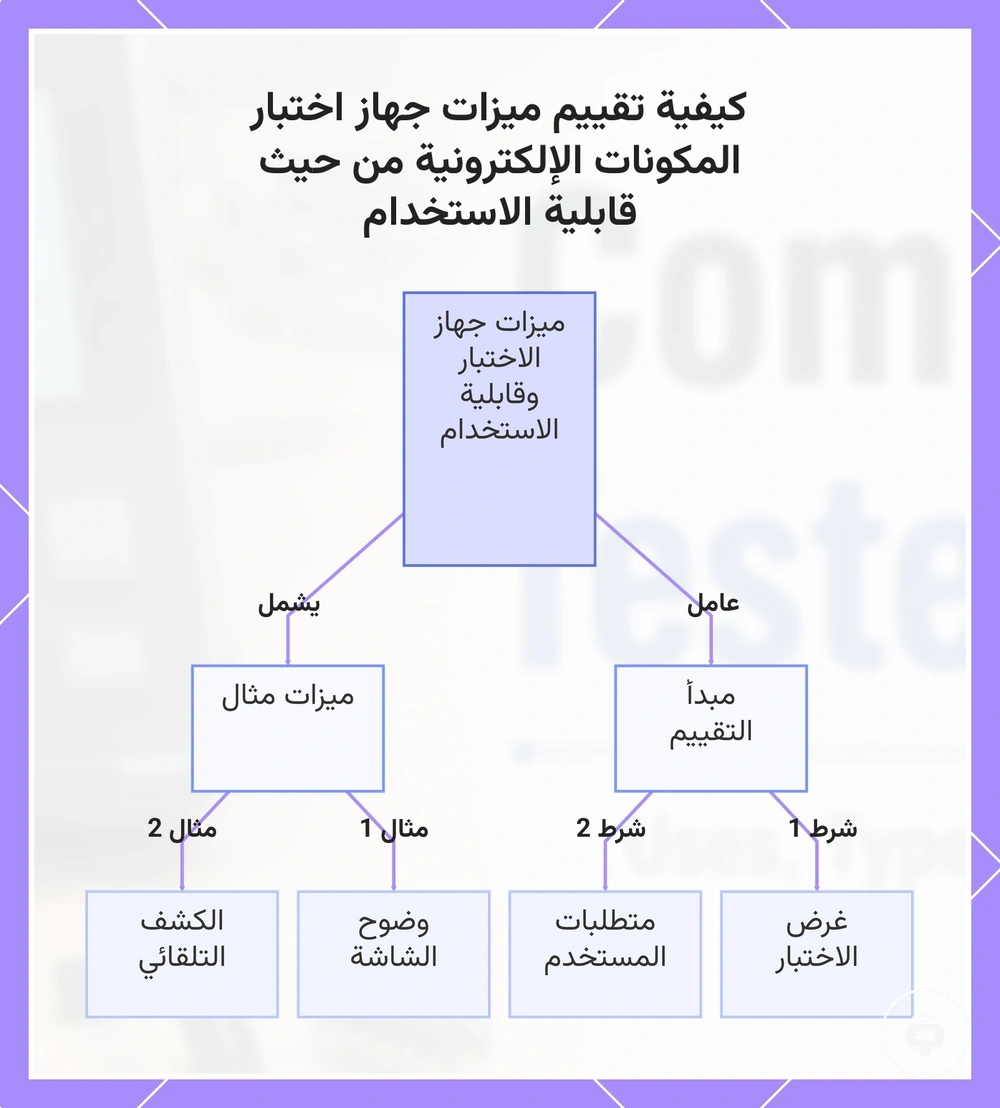 كيفية تقييم ميزات جهاز اختبار المكونات الإلكترونية من حيث قابلية الاستخدام