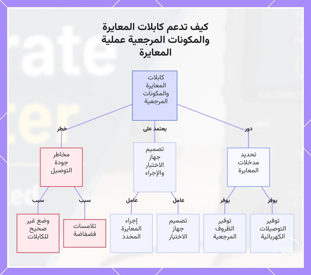 كيف تدعم كابلات المعايرة والمكونات المرجعية عملية المعايرة