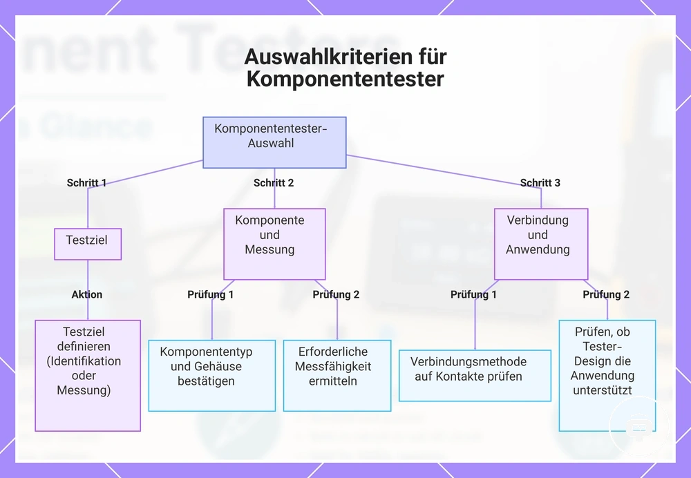 Auswahlkriterien für Komponententester