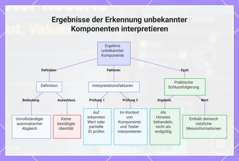 Ergebnisse der Erkennung unbekannter Komponenten interpretieren