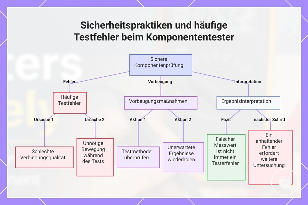 Sicherheitspraktiken und häufige Testfehler beim Komponententester