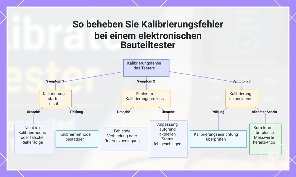 So beheben Sie Kalibrierungsfehler bei einem elektronischen Bauteiltester