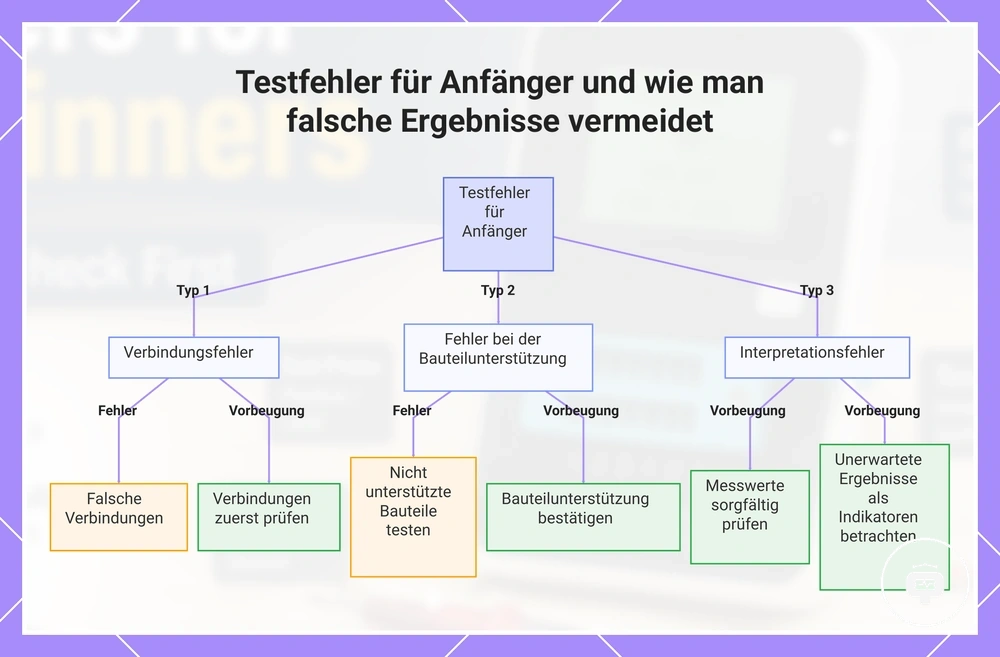 Testfehler für Anfänger und wie man falsche Ergebnisse vermeidet