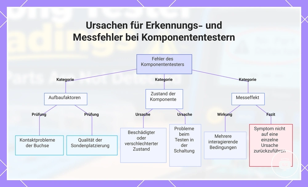 Ursachen für Erkennungs- und Messfehler bei Komponententestern