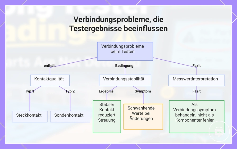 Verbindungsprobleme, die Testergebnisse beeinflussen
