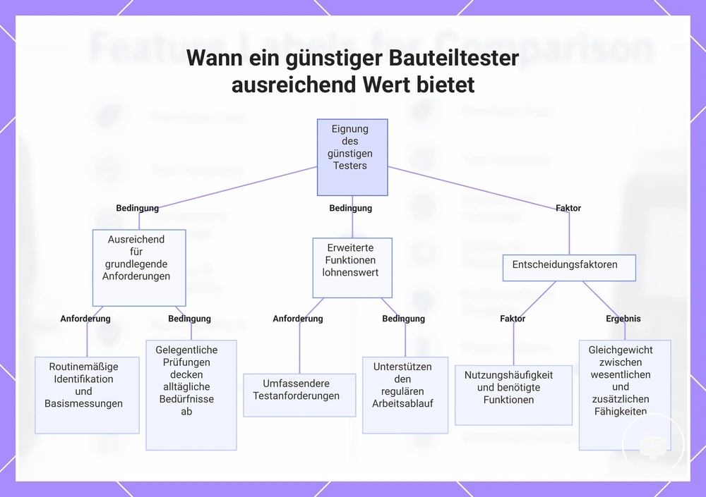 Wann ein günstiger Bauteiltester ausreichend Wert bietet