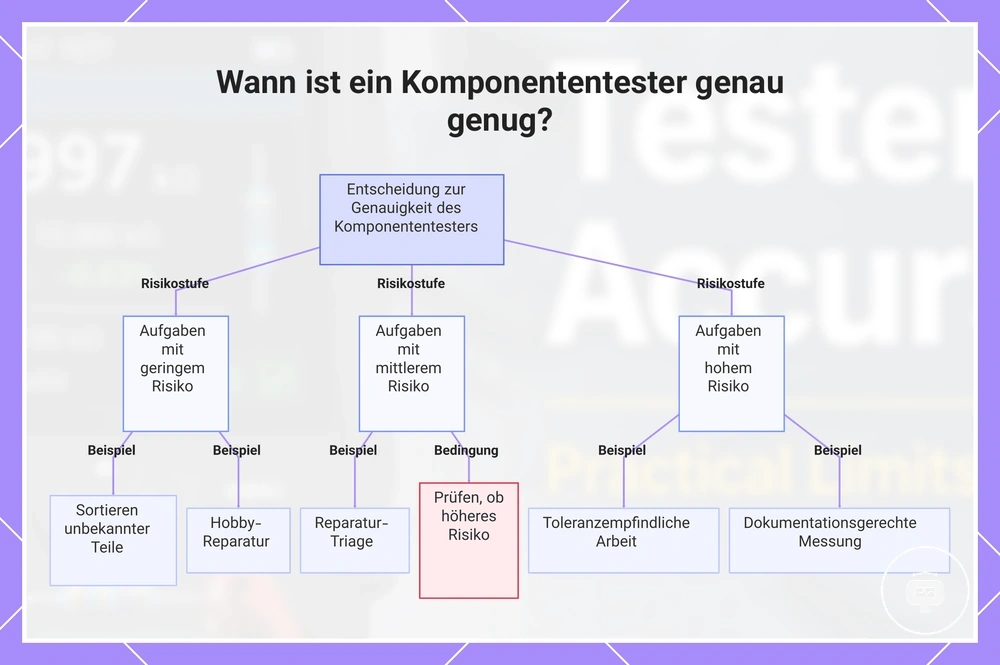 Wann ist ein Komponententester genau genug?